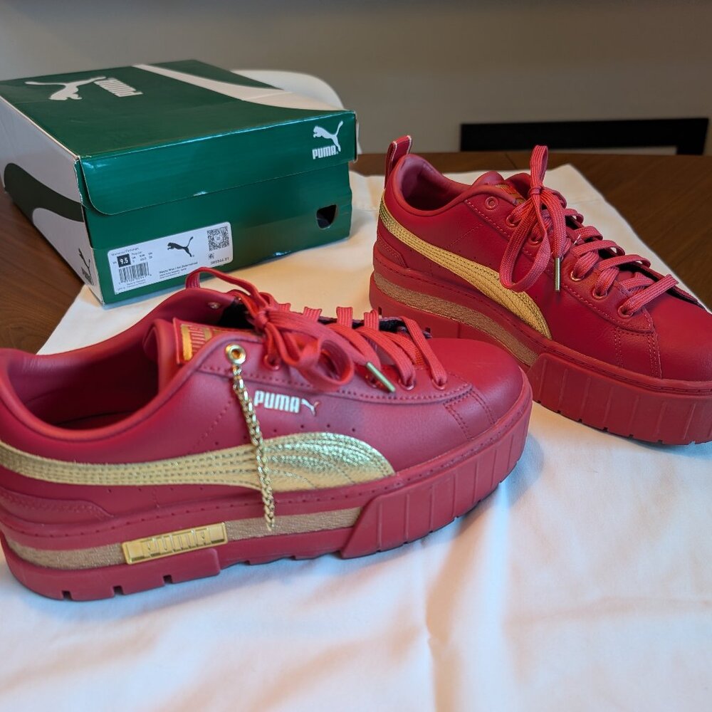PUMA Mayze I Am Determined American Beauty - Gold Size: 9.5